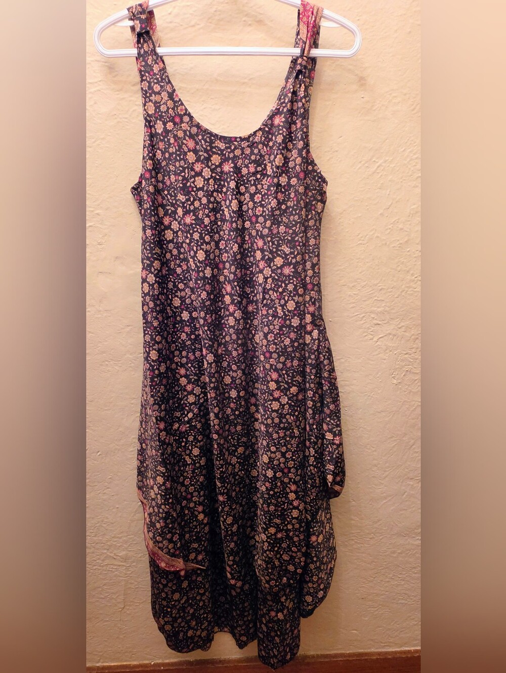 Alchemy S/M Floral Handkerchief Maxi Dress Boho Whimsigoth Fairy Grunge Y2K